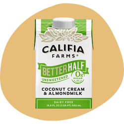 Califia Farms Unsweetened Better Half Coffee Creamer