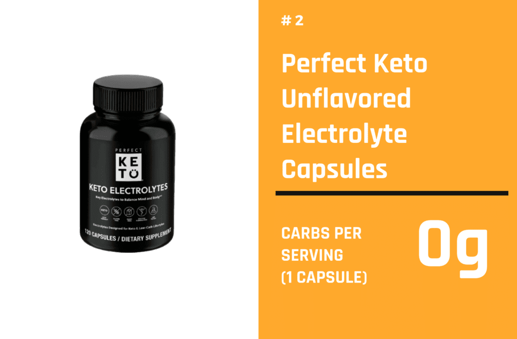 Perfect Keto Unflavored Electrolyte Capsules