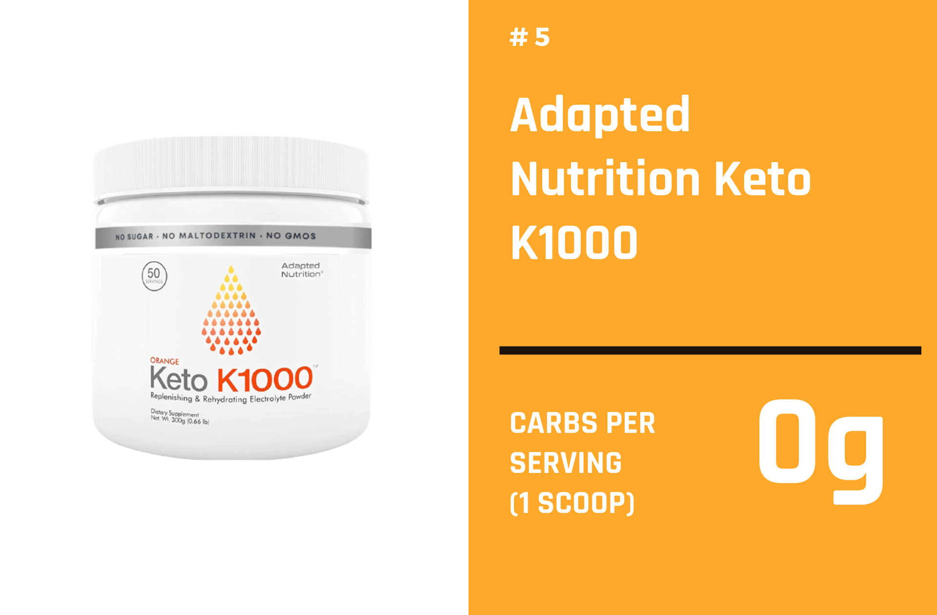Adapted Nutrition Keto K1000