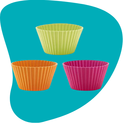 Muffin Cup Molds 6-Piece Set
