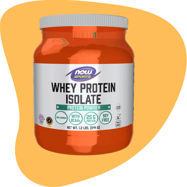 Best Low Carb Unflavored Protein Powder: NOW Sports Nutrition Whey Protein Isolate