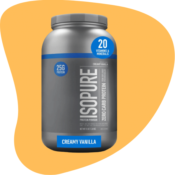 Best Overall Low Carb Protein Powder: Isopure Zero Carb Protein