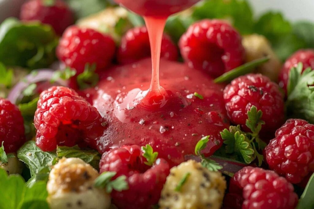 Keto raspberry-tarragon dressing