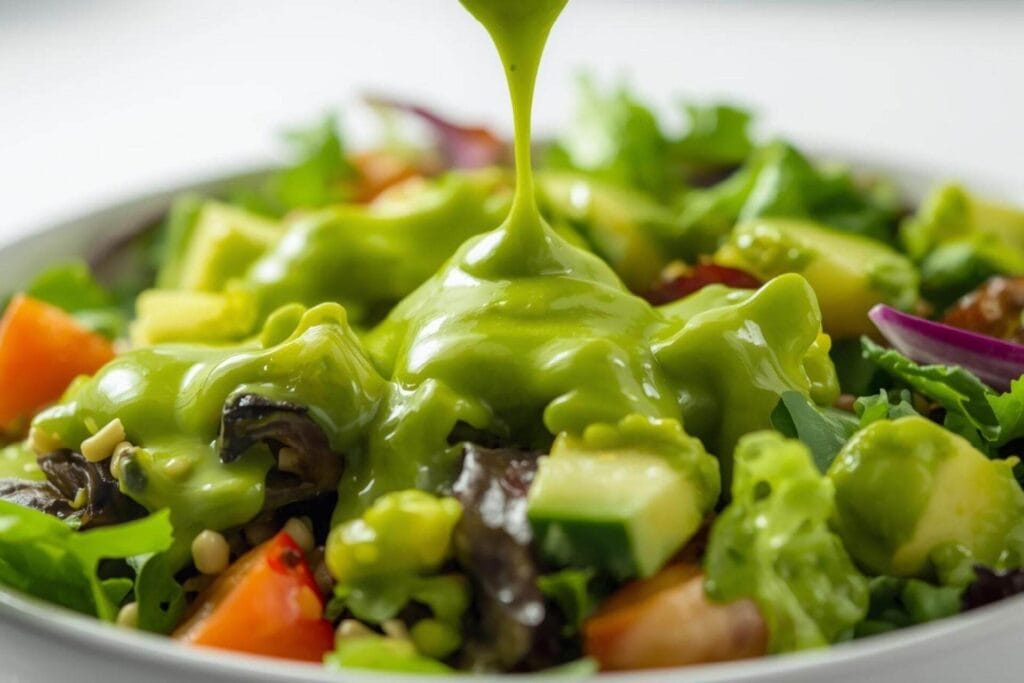 Wasabi-cucumber-avocado dressing