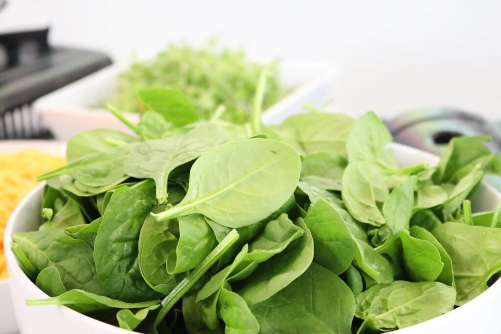 Spinach Is a Nutritious Salad Base or Omelet Ingredient