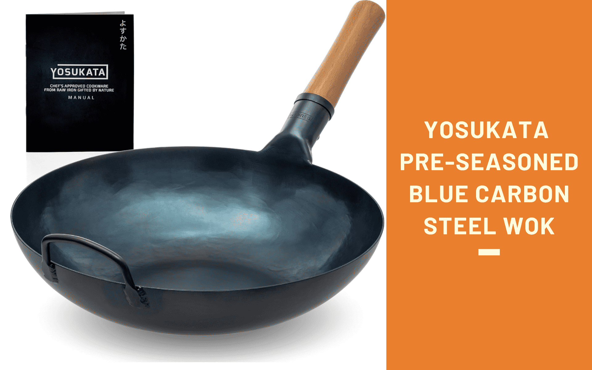 YOSUKATA Flat Bottom Wok Pan