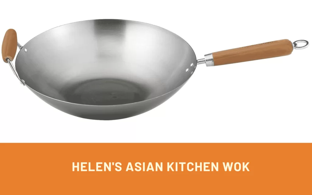 Helen's Asian Kitchen Wok, Carbon Steel and Bamboo