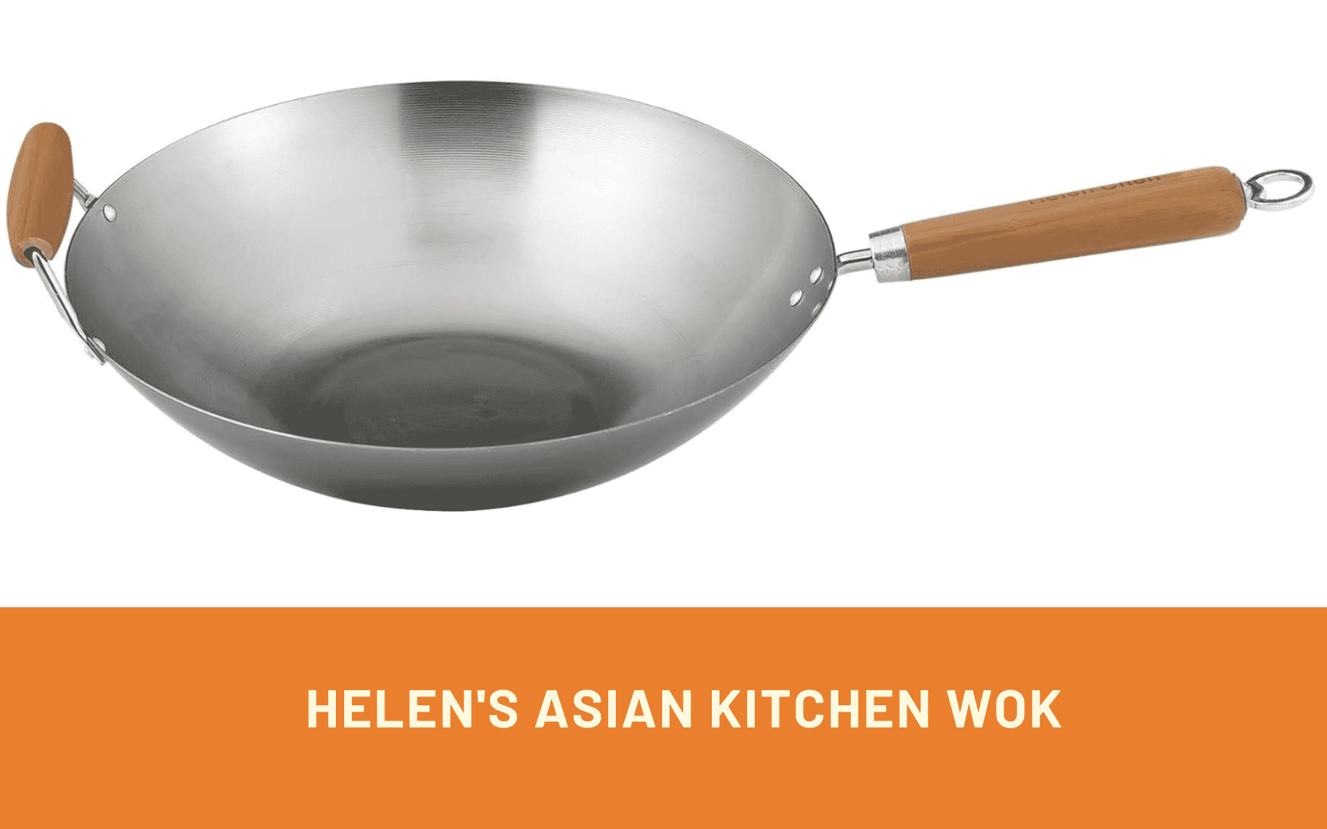 Helen's Asian Kitchen Wok, Carbon Steel and Bamboo
