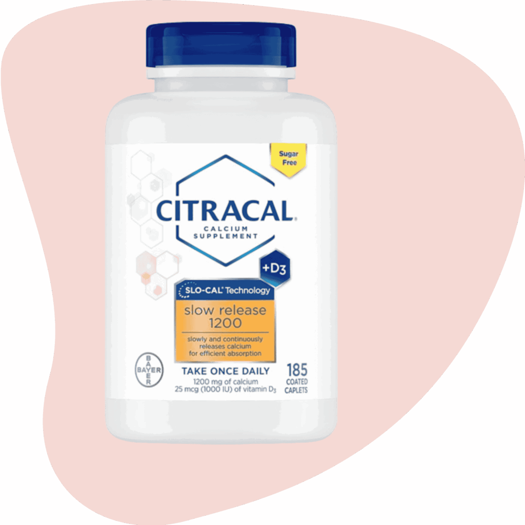 Citracal Slow Release 1200 – Calcium Citrate + Vitamin D3 (1000 IU), Bone Health Support