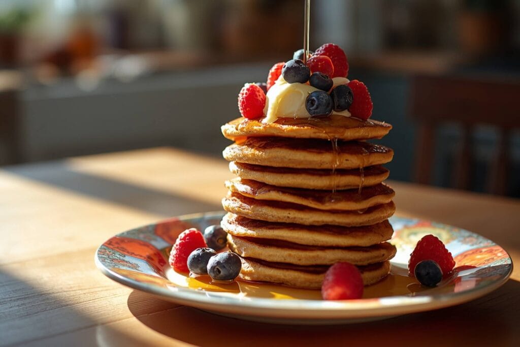 Almond‑Flour Pancakes with Ricotta