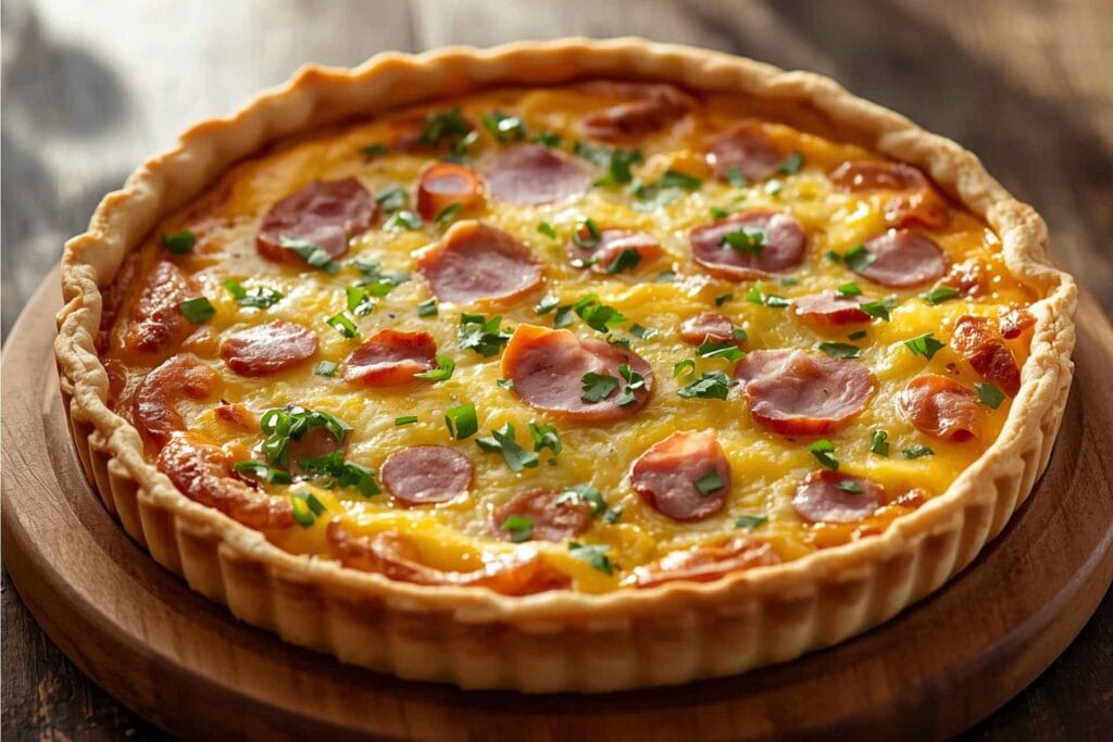 Ham & Cheese Crustless Quiche