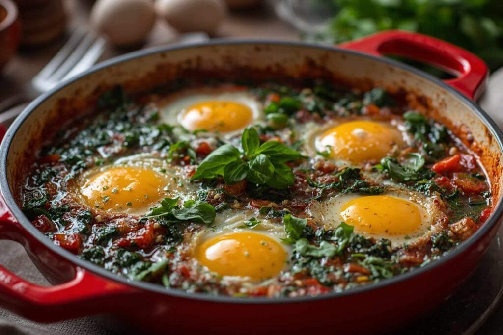 Shakshuka with Spinach & Feta