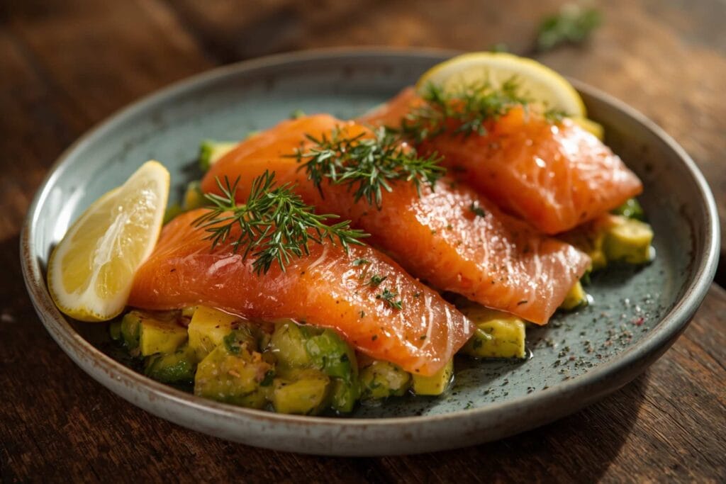 Smoked Salmon & Avocado Plate