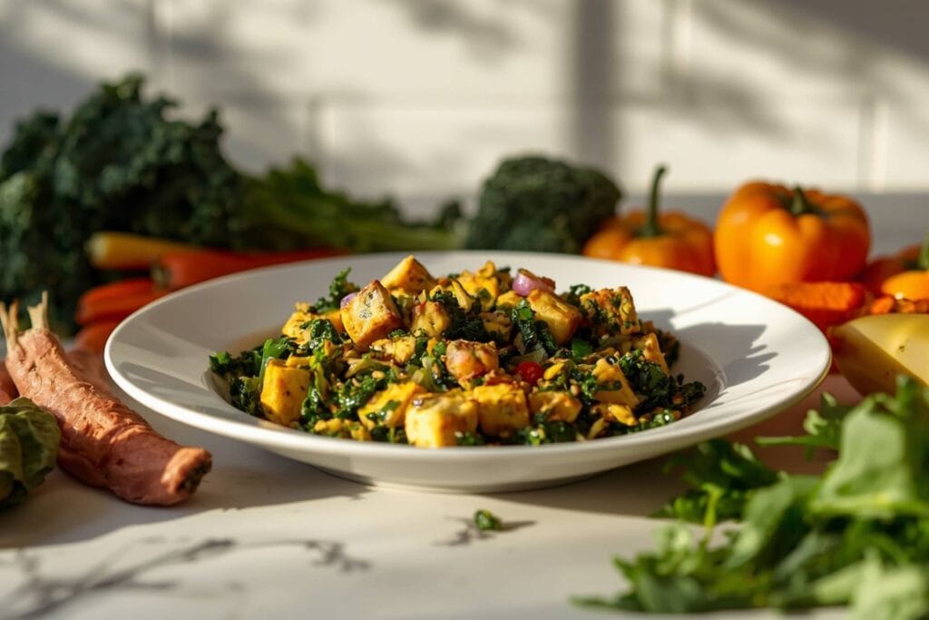 Tofu Scramble with Kale