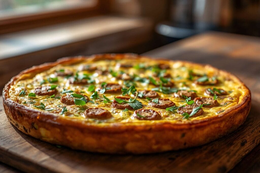 Turkey Sausage & Zucchini Frittata