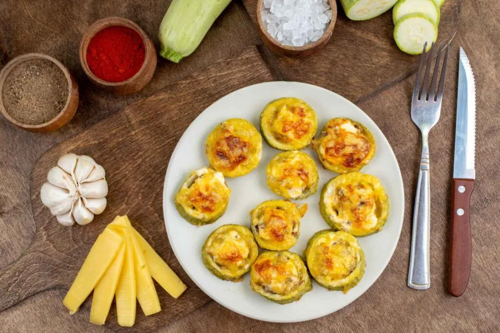 15-minute low-carb lunches — zucchini frittata muffins