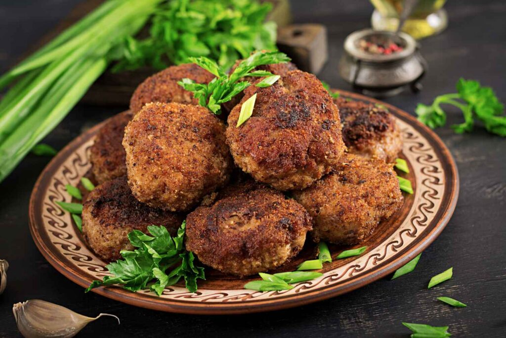 easy low-carb lunches for meal prep — turkey meatballs with slaw