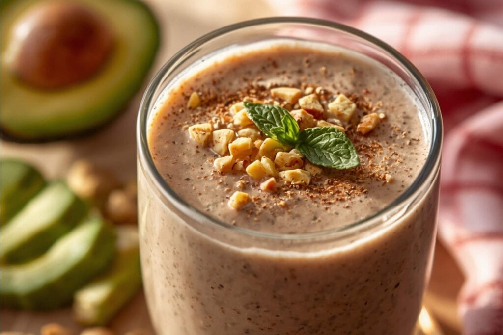 Avocado Cocoa Protein Smoothie