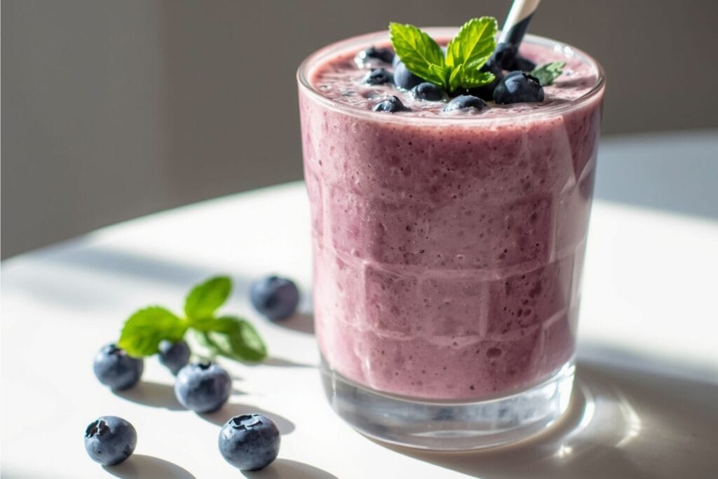 Coconut Blueberry Keto Smoothie
