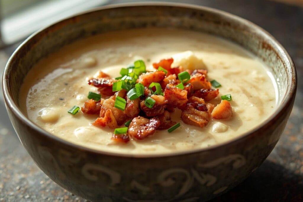 Creamy Cauliflower & Bacon Soup