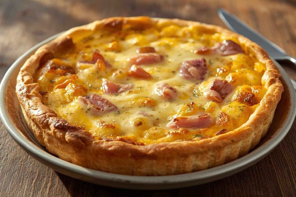 Crustless Quiche (Ham & Cheese)