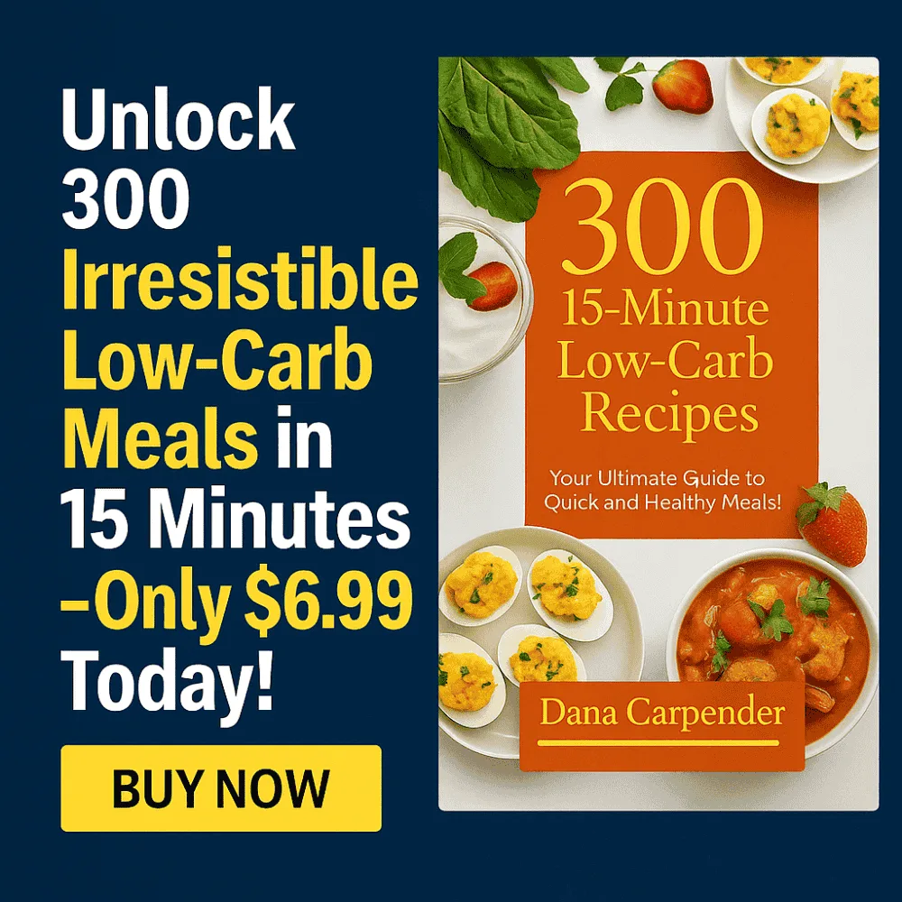 300 15-Minute Low-Carb Recipes" - Your Ultimate Guide to Quick and Healthy Meals!