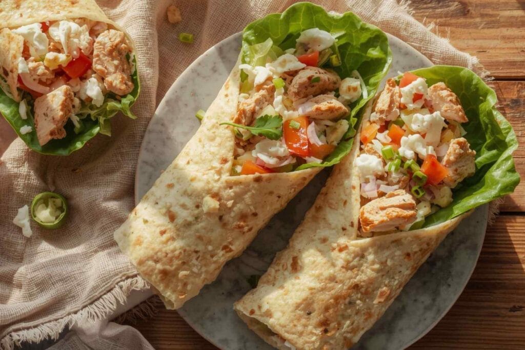 Low-Carb Chicken Salad Wraps