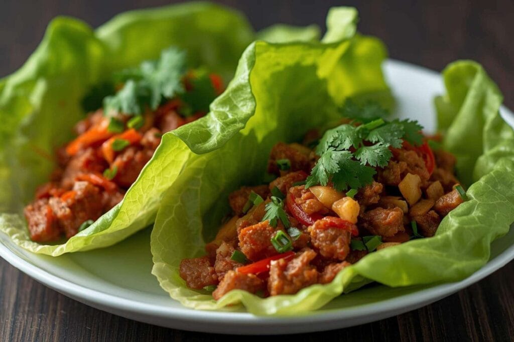 Pulled Pork Lettuce Bowls