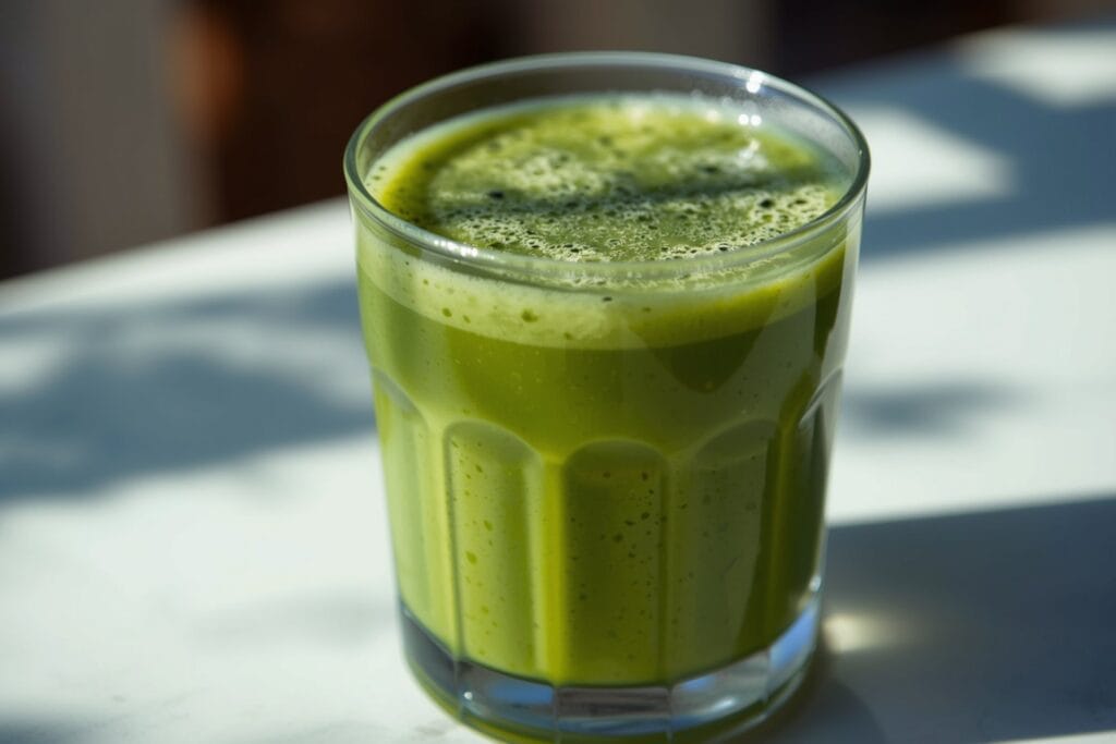 Creamy Broccoli Spinach Savory Smoothie (savory option)