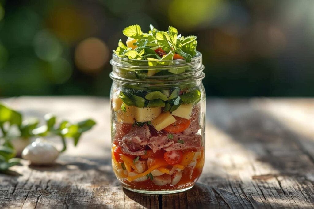 Tuna Niçoise Mason Jar