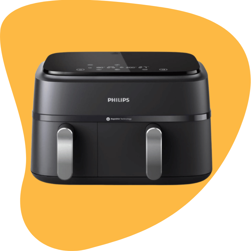 Philips Dual Basket Air Fryer 3000 Series — 8-in-1 | 9.5 qt