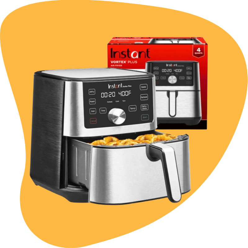 Instant Pot Vortex Plus 4-QT Air Fryer — 6-in-1 EvenCrisp™ Mini (Stainless Steel)