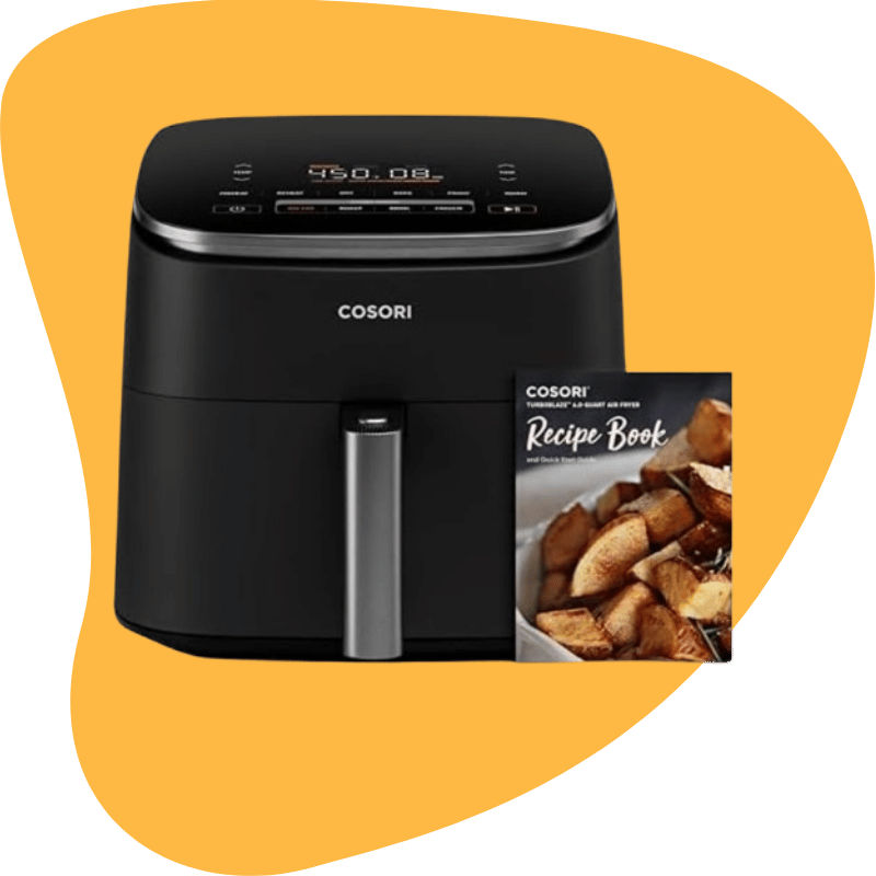 COSORI TurboBlaze 6.0-Quart Air Fryer — 9-in-1, TurboBlaze DC Motor, 6.0 qt (Compact Family Size)