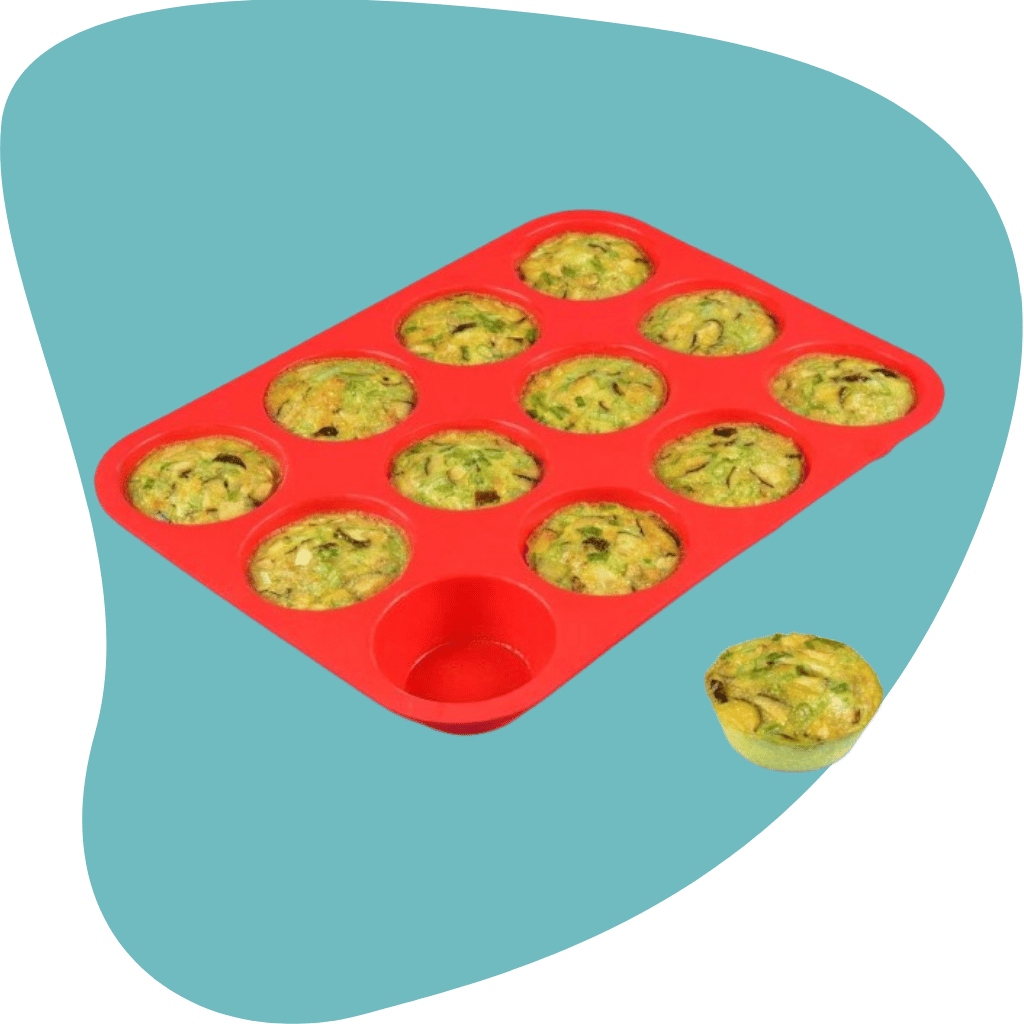 Silicone Muffin Pan - Nonstick Cupcake Pan 1 Pack Regular Size Silicone Mold for Baking