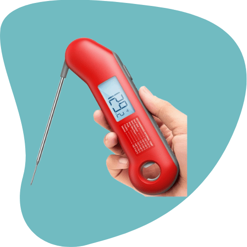 Professional Digital Instant-Read Meat Thermometer — 0.5 s Ultra-Fast | NIST-Certified ±0.5°F | Waterproof