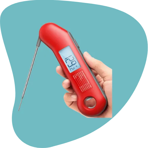 Professional Digital Instant-Read Meat Thermometer — 0.5 s Ultra-Fast | NIST-Certified ±0.5°F | Waterproof