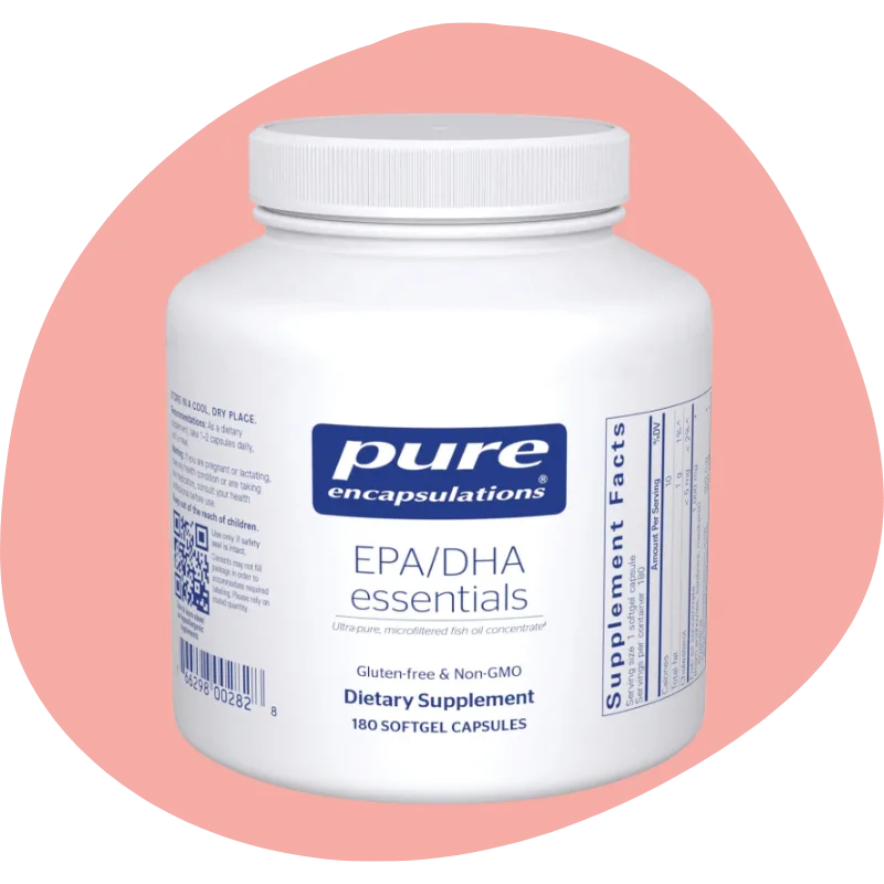 Pure Encapsulations EPA/DHA Essentials — Ultra-Pure Fish Oil (300 mg EPA / 200 mg DHA per Softgel)