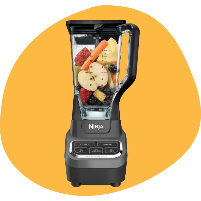 Ninja Professional Blender 1000W (BL610) — 72-oz Total Crushing Pitcher, Black & Gray