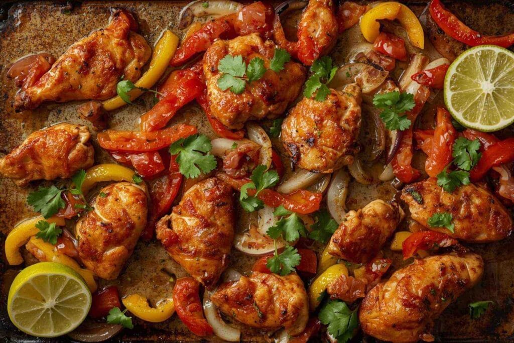 Sheet-Pan Chicken Fajitas (low-carb tortillas optional)