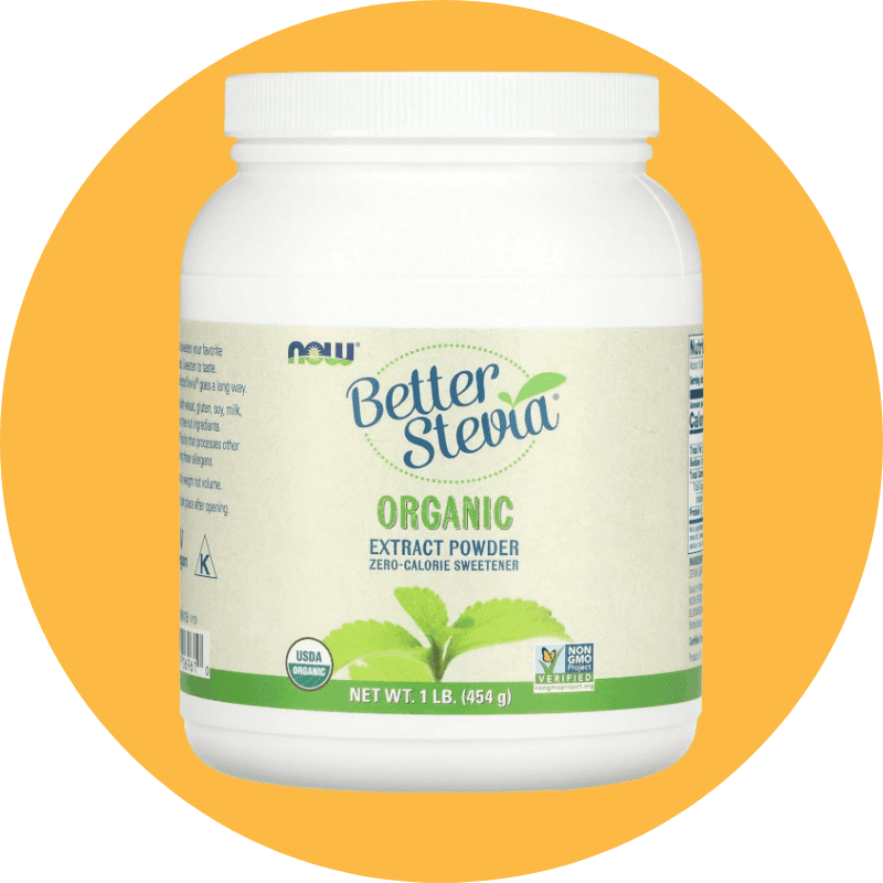 NOW Foods Better Stevia — Certified Organic Extract Powder