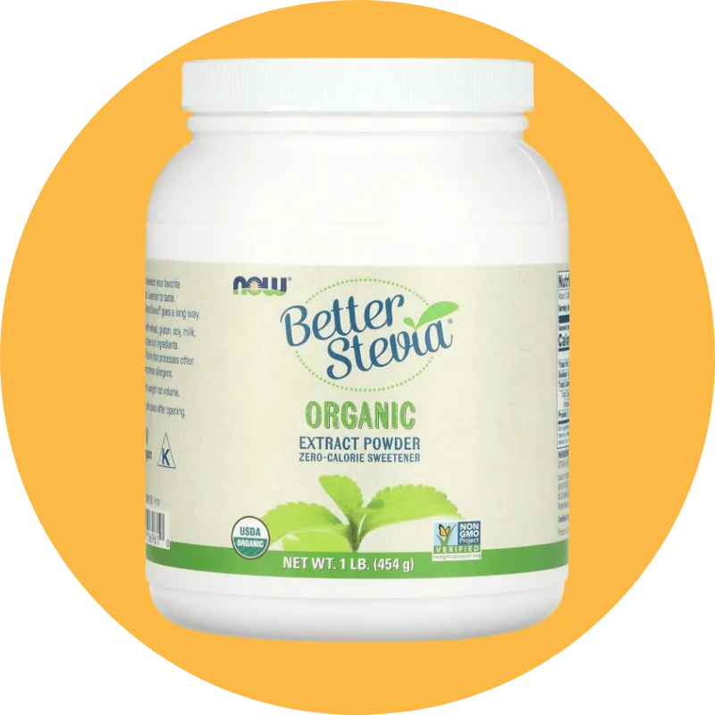 NOW Foods Better Stevia — Certified Organic Extract Powder