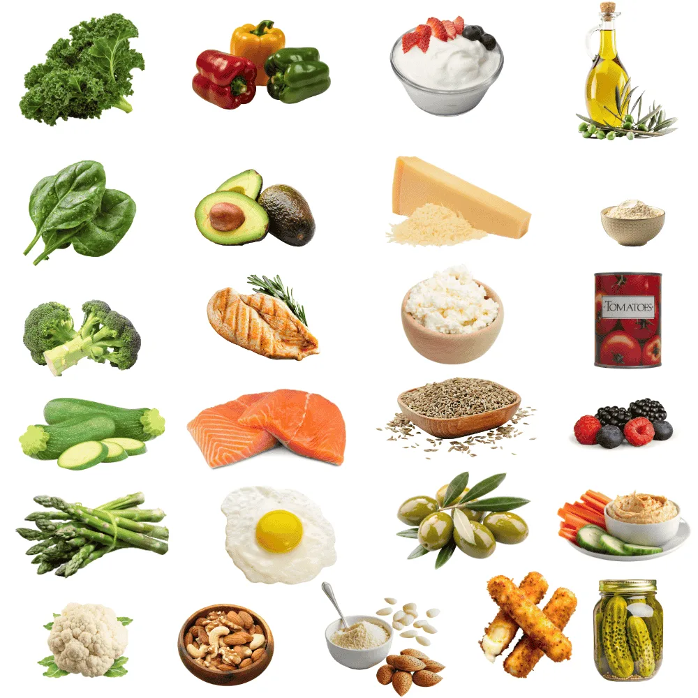 Essential low-carb grocery list (shop once, cook all week)