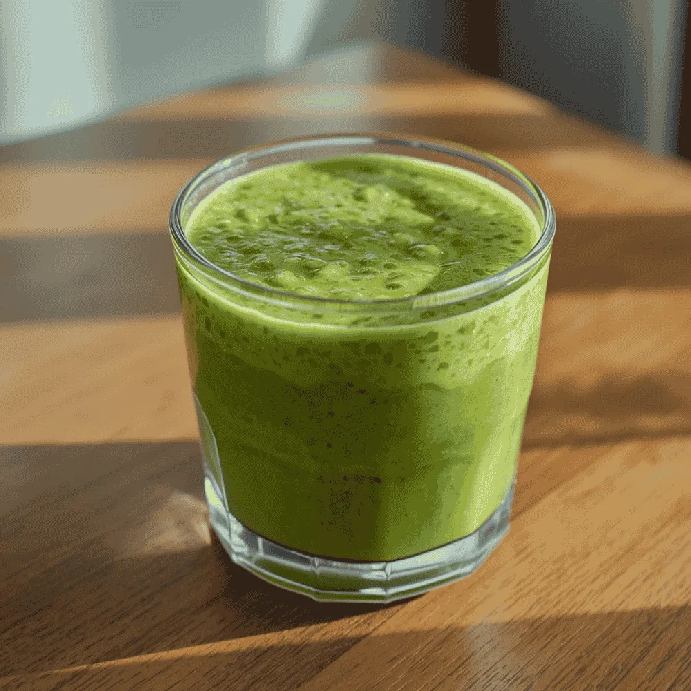 Green Keto Spinach Avocado Protein Smoothie
