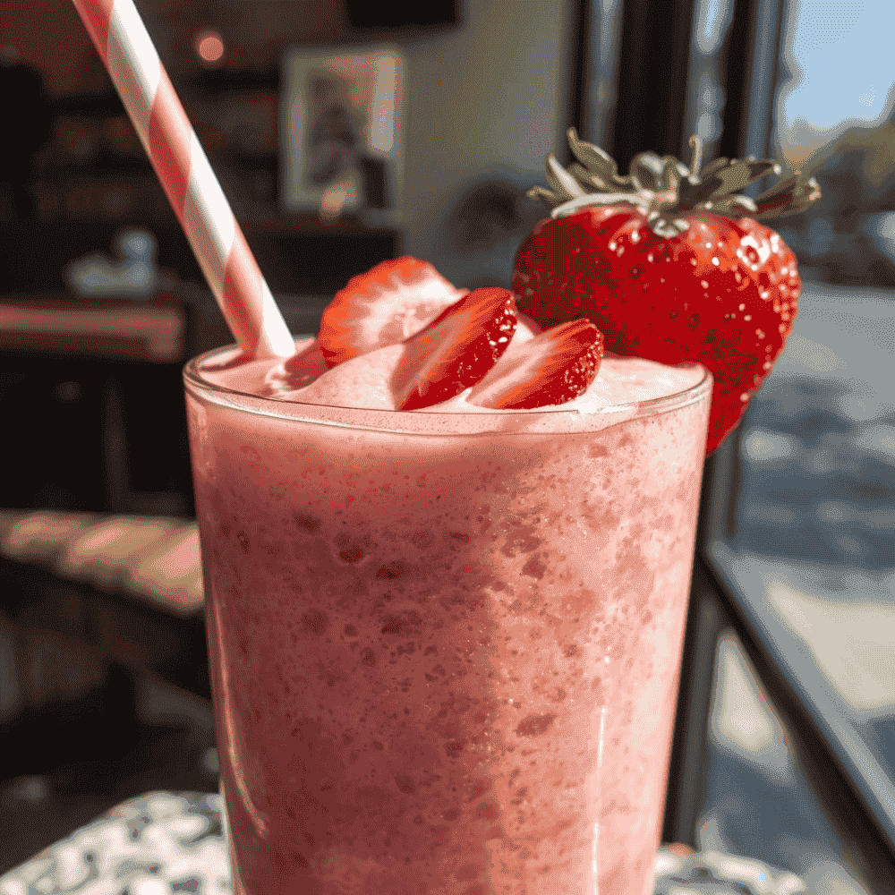 Cheesecake Strawberry Smoothie