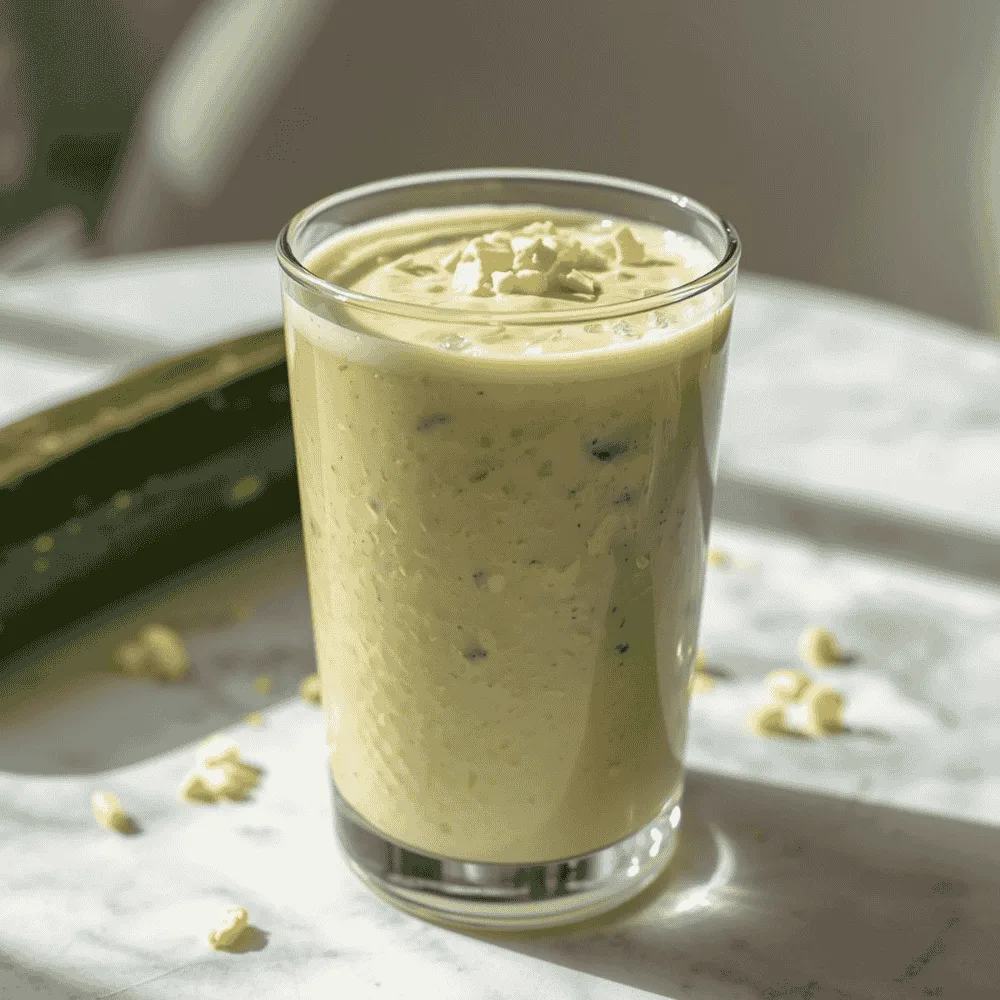 Creamy Keto Zucchini Cauliflower Protein Smoothie