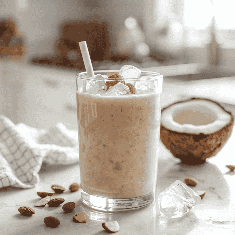 Creamy Coconut Almond Keto Protein Smoothie