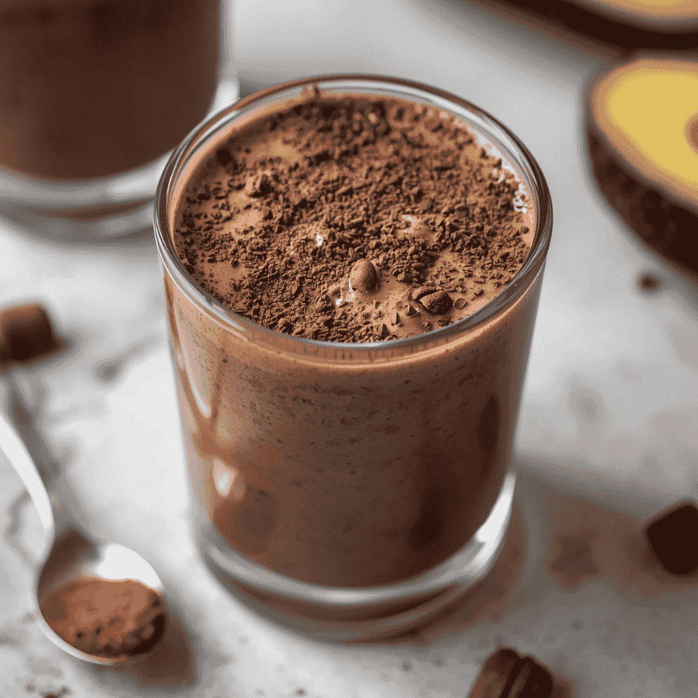 Chocolate Avocado Mousse Smoothie