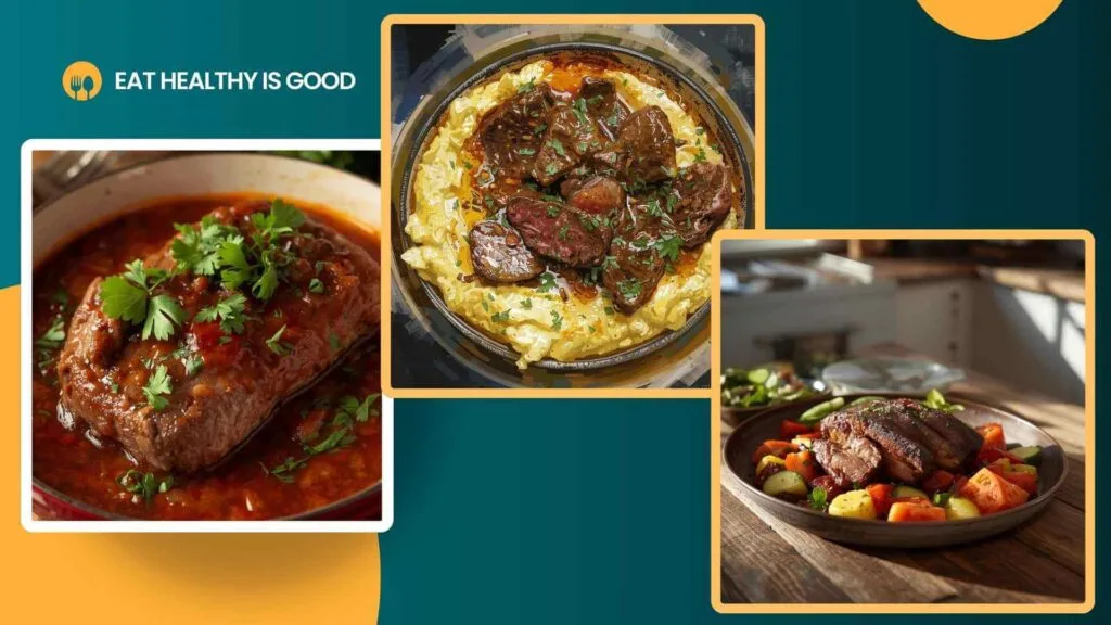 Beef stews & pot roasts (low-carb variants)