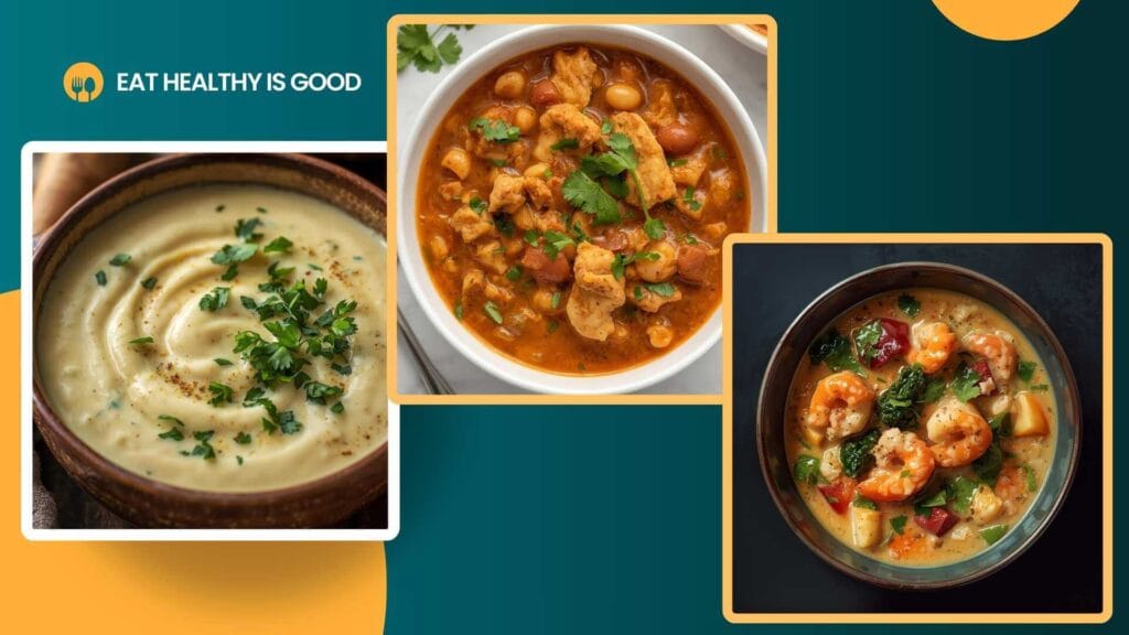 Comfort soups & chowders (low-carb)