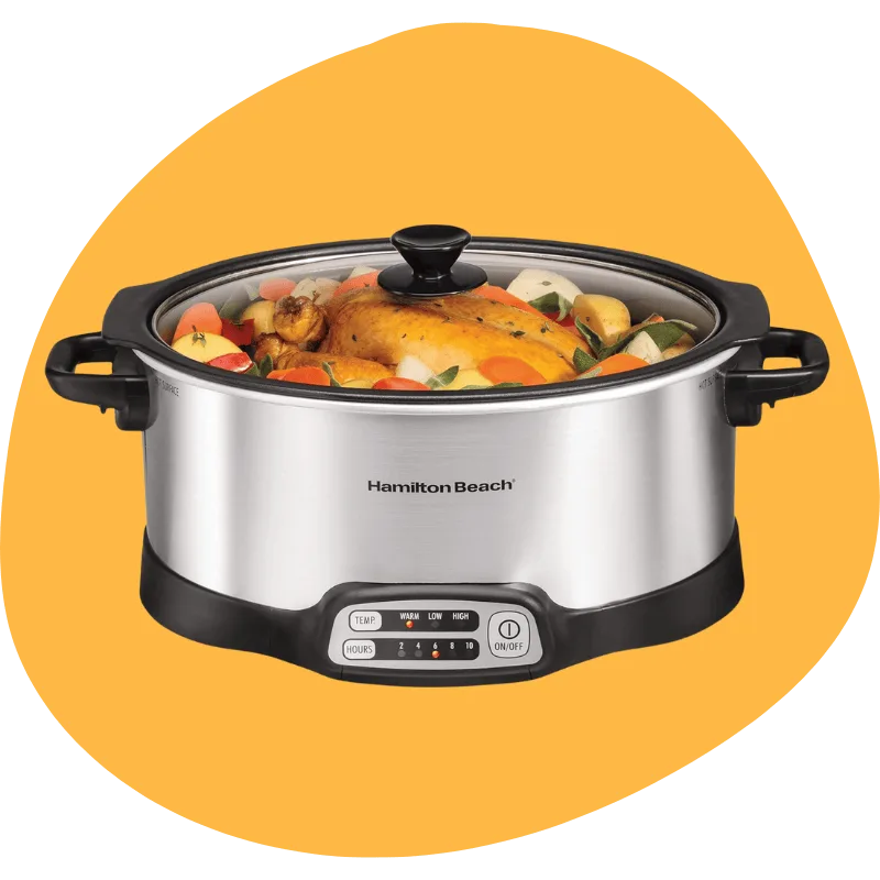 Hamilton Beach 33662 Programmable Slow Cooker — 6 Quart, Silver